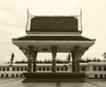 Small pavilion on sepia color