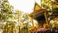 Small pavilion temple on the hill