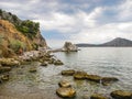 Asini small beach, Greece. Royalty Free Stock Photo