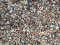 Small pebble rock background texture. Natural rocks