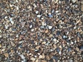 Small pebble rock background texture. Natural rocks