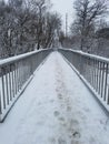 Small pedestrian bridge