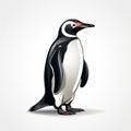 Clean Penguin Silhouette Vector Illustration With Black Color