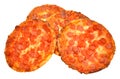 Small Pepperoni Pizzas Royalty Free Stock Photo