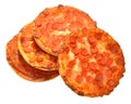 Small Pepperoni Pizzas Royalty Free Stock Photo