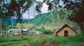 Small peticost village vanuatu Royalty Free Stock Photo