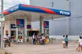 A small Petron gas station located in Puerto Galera, Philippines.