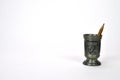 Small pewter goblet