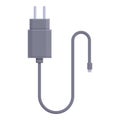 Small phone charger icon cartoon vector. Plug cell Royalty Free Stock Photo