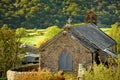 Small picturesque Church of St James is situated above the village of Buttermere at the junction of Honister and Newlands passes Royalty Free Stock Photo