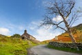 Small picturesque Church of St James is situated above the village of Buttermere at the junction of Honister and Newlands passes Royalty Free Stock Photo