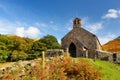 Small picturesque Church of St James is situated above the village of Buttermere at the junction of Honister and Newlands passes Royalty Free Stock Photo