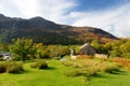 Small picturesque Church of St James is situated above the village of Buttermere at the junction of Honister and Newlands passes Royalty Free Stock Photo