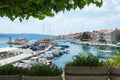 Small picturesque harbor in Bol, Croatia Royalty Free Stock Photo