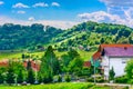 Small picturesque place in Zagorje. Royalty Free Stock Photo