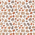 Small piece of rock seamless pattern on white background. Seamless pattern of piece of rock. Seamless pattern, Design for carpet,