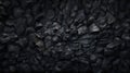 Small pieces of coal stones as a common texture. Black sharp coal stones