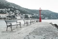 Small pier in Dubrovnik Croatia