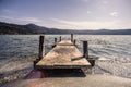 Small pier at lake