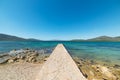 Small pier in Porto Conte Royalty Free Stock Photo