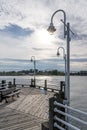 Small Pier in St. Mary\'s River, Sault Ste. Marie