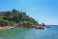 Small piese of the sea beach in Antalya Turkey Royalty Free Stock Photo