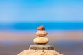 Small pile of balanced stones Royalty Free Stock Photo