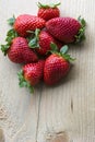 Small pile of big fresh strawberries