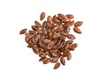Small pile of linseeds Royalty Free Stock Photo