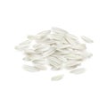 Small pile of long grain white rice. Royalty Free Stock Photo