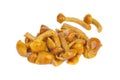 Small pile of marinated honey agarics isolated Royalty Free Stock Photo