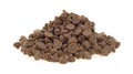 Small pile milk chocolate chips