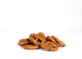 Small Pile of Pretzels on White Royalty Free Stock Photo