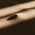 Small pile of sand with fine grain texture on a flat surface Royalty Free Stock Photo