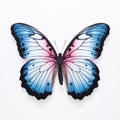 Mazarine Blue Butterfly: Hyperrealistic Sculpture With Vibrant Colors