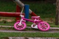 Small pink bycicle for kids