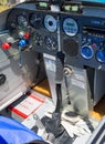 Small Plane cockpit interior view Royalty Free Stock Photo