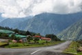 Small plane taking off from from Tenzing-Hillary Airport Royalty Free Stock Photo