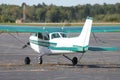 Small plane on tarmac Royalty Free Stock Photo