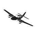 Small plane vector illustration. Vector illustration.