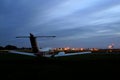 Small plane waiting to take off Royalty Free Stock Photo