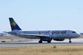 Small Planet jet in Frankfurt Airport, FRA, taxiing