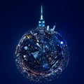 Small Planet of Manhattan New York City - Miniature planet of Manhattan
