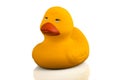 Small plastic duck for bathroom Royalty Free Stock Photo