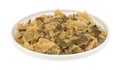 Small plate of cooked cabbage Royalty Free Stock Photo