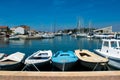 Small pleasure boats in the town Preko, Croatia