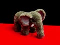 Small plush elephant - children`s toy