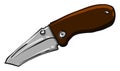 Small pocket knife , illustration, vector Royalty Free Stock Photo