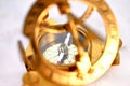 small brass sextant Royalty Free Stock Photo