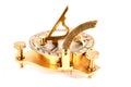 small brass sextant Royalty Free Stock Photo